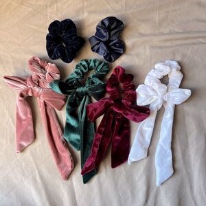 Bundle of luxury scrunchies